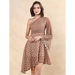 RAREISM Multi Cotton Blend Printed Long Sleeves Dress-picture-40