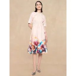 RAREISM Multi Cotton Blend Printed Short Sleeves Dress-picture-43