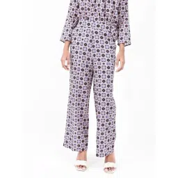 RAREISM Multi Cotton Blend Printed Trousers-picture-26