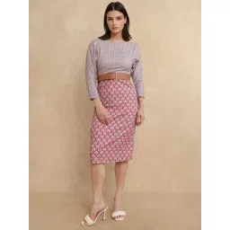 RAREISM Multi Cotton Printed Three-Quarter Sleeves Dress-picture-48