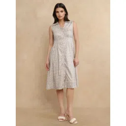 RAREISM Multi Linen Printed Sleeveless Dress-picture-19
