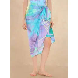 RAREISM Multi Polyester Abstract Sarong-picture-24