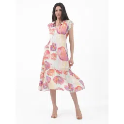 RAREISM Multi Polyester Printed Sleeveless Dress-picture-48