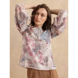RAREISM Multi Satin Printed Long Sleeves Top-picture-33
