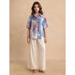 RAREISM Multi Satin Printed Short Sleeves Shirt-picture-27