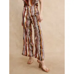 RAREISM Multi Satin Printed Trousers-picture-10