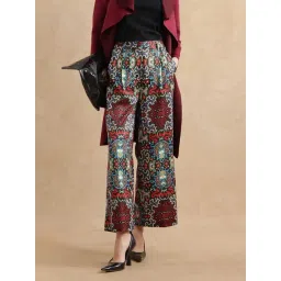 RAREISM Multi Satin Printed Trousers-picture-28