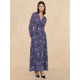 RAREISM Multi Viscose Printed Long Sleeves Dress-picture-17