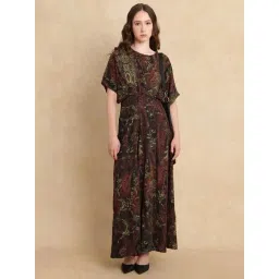 RAREISM Multi Viscose Printed Short Sleeves Dress-picture-31