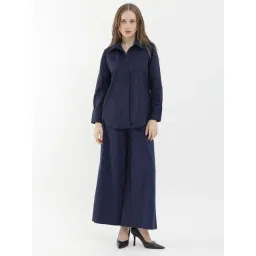 RAREISM Navy Cotton Solid Long Sleeves Shirt-picture-22