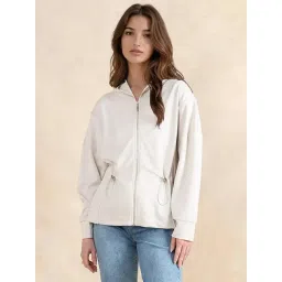 RAREISM Off White Blended Solid Long Sleeves Sweatshirt-picture-23