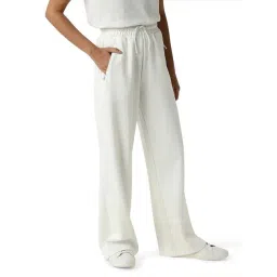 RAREISM Off White Cotton Blend Solid Trackpants-picture-31