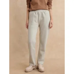 RAREISM Off White Cotton Blend Solid Trackpants-picture-18