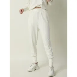 RAREISM Off White Polyester Solid Trackpants-picture-15