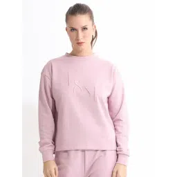 RAREISM Pink Blended Embroidered Long Sleeves Sweatshirt-picture-36
