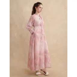 RAREISM Pink Polyester Printed Long Sleeves Dress-picture-29