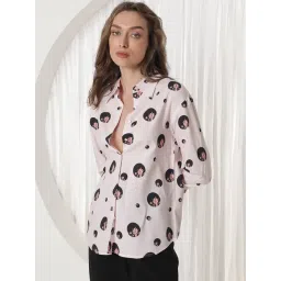 RAREISM Pink Polyester Printed Long Sleeves Top-picture-30