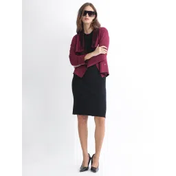 RAREISM Pink Polyester Solid Long Sleeves Jacket image 4