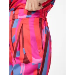 RAREISM Printed Satin Pleated Trousers image 5
