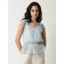 RAREISM Purple Viscose Printed Top-picture-11