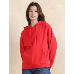 RAREISM Red Cotton Blend Solid Long Sleeves Sweatshirt-picture-46