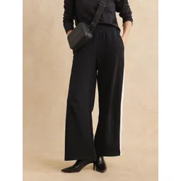 RAREISM Women Pure Cotton Relaxed Fit Trousers-picture-14