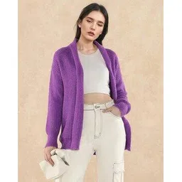 rareism Women Regular Fit Front-Open Shrug-picture-15