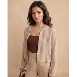 rareism Women Regular Fit Front-Open Shrug-picture-12