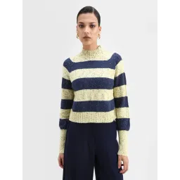 RAREISM Yellow & Blue Striped Sweater-picture-18