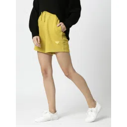 RAREISM Yellow Blended Solid Shorts image 3