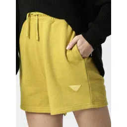 RAREISM Yellow Blended Solid Shorts image 5