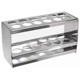 Rasayan 33 mm Stainless Steel Sheet Double Tier Test Tube Rack with 12 Slots (Pack of 5)-picture-12