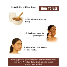 RASHEE CARES Herbal Nutmeg Powder For Skin Moisturising - 100 g image 3