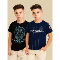 RASPY Boys Pack of 2 Printed 3D Fit T-shirt-picture-14