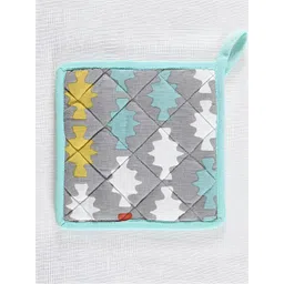 ratan cart TARAN LIVING 2 Pcs Printed Cotton Pot Holder image 2