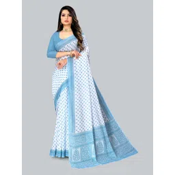 RATAN Floral Printed Pure Cotton Saree-picture-18