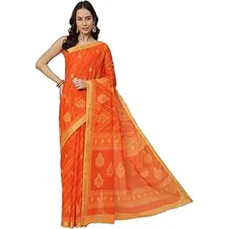 ratan Pure Cotton Printed Mulmul Saree for Women with Blouse Piece-picture-38