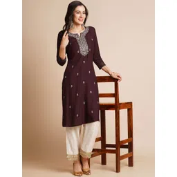 RATAN Women Embroidered Chikankari Kurta-picture-33