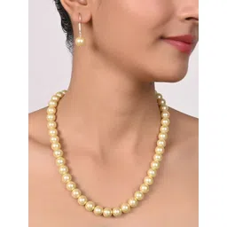 RATNAVALI JEWELS Gold-Plated Pearls-Beaded Jewellery Set-picture-17