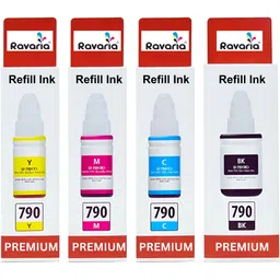 Ravaria GI 790 Black + Tri Color Combo Pack Ink Bottle-picture-22