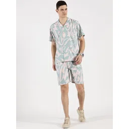 RAVINIK Printed Pure Cotton Shirt With Shorts-picture-15