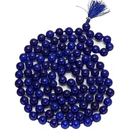 Raviour Lifestyle Blue Agate Hakik Stone Mala 108 +1 Beads for Shani Japa Mantras Neela Nila Hakik Stone For Men and Women-picture-11