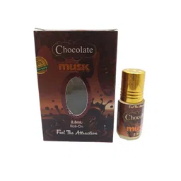 RAVIOUR LIFESTYLE Chocolate Musk Non-Alcoholic Roll On Attar - 2.5 ml-image-0