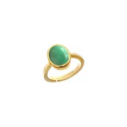 RAVIOUR LIFESTYLE Copper-Plated Sapphire Stone Studded Finger Ring-picture-27