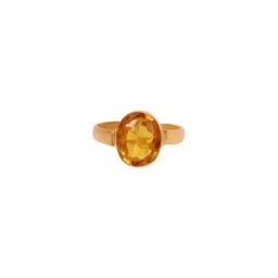 RAVIOUR LIFESTYLE Gold Plated Sapphire Studded Finger Ring-picture-37