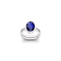 RAVIOUR LIFESTYLE Unisex Blue Sapphire Brass Finger Ring-picture-22
