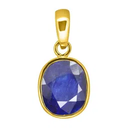 RAVIOUR LIFESTYLE Unisex Gold-plated Sapphire Studded Pendant-picture-40