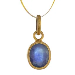 RAVIOUR LIFESTYLE Unisex Handicrafts Certified Natural Blue Sapphire Pendant-picture-39