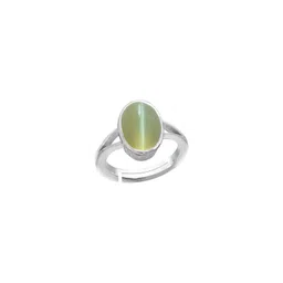 RAVIOUR LIFESTYLE Unisex Silver-Plated Cat's Eye Finger Ring-picture-15