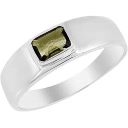 ravishing impressions Authnetic Moldavite Gemstone 925 Solid Sterling silver Solitaire Ring,Promise Jewelry for Lovers, Jewellery With 925 Stamp RIFSJ-6032-picture-22